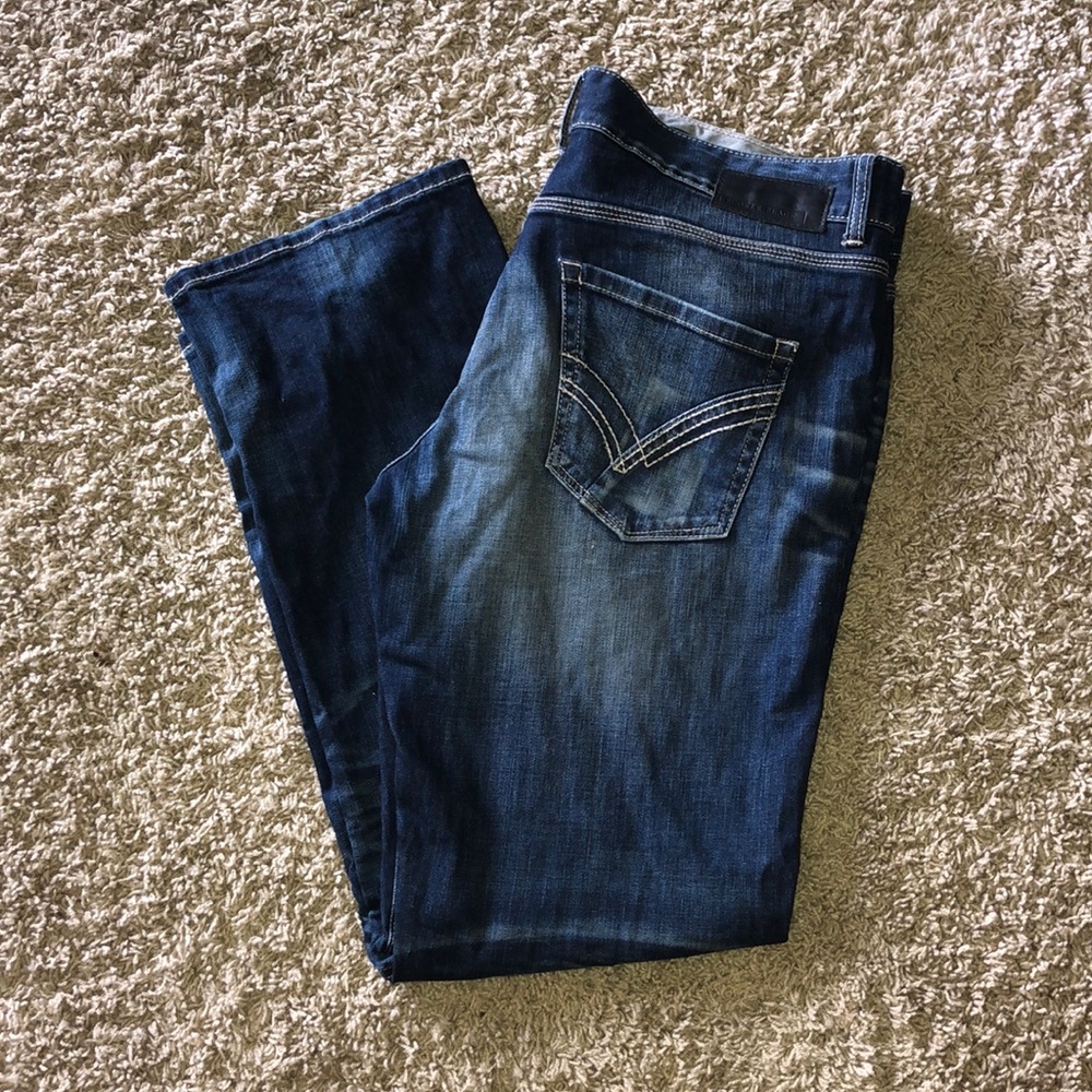 MENS BUCKLE BLACK JEANS
